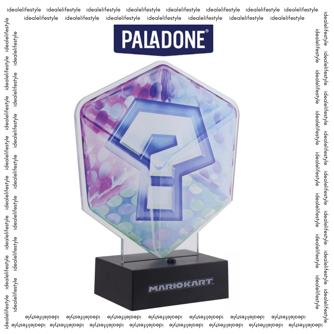 Paladone Mario Kart Acrylic Item Box Question Block Light