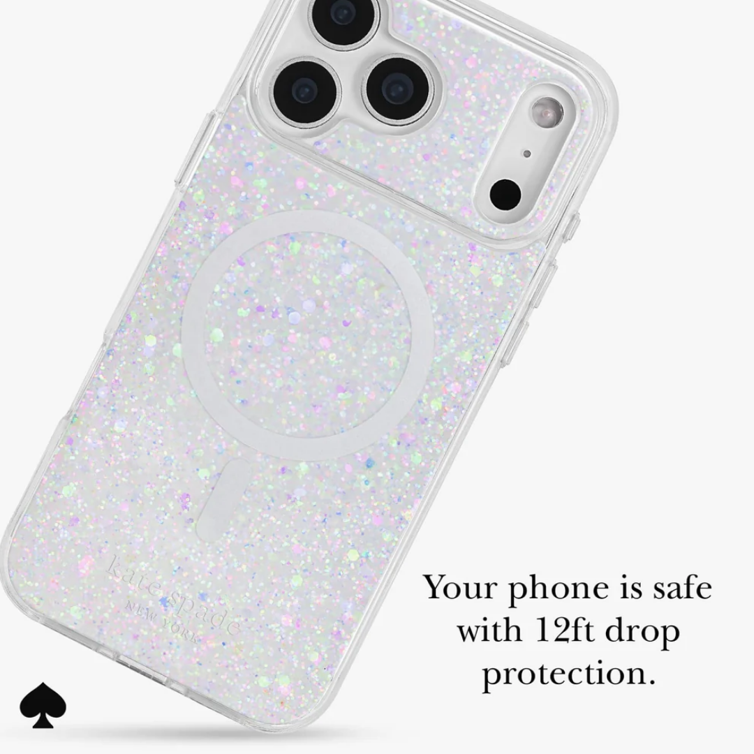 Official kate spade new york Chunky Glitter MagSafe Phone Case (Compatible with iPhone 18 Pro Max & iPhone 18 Pro)