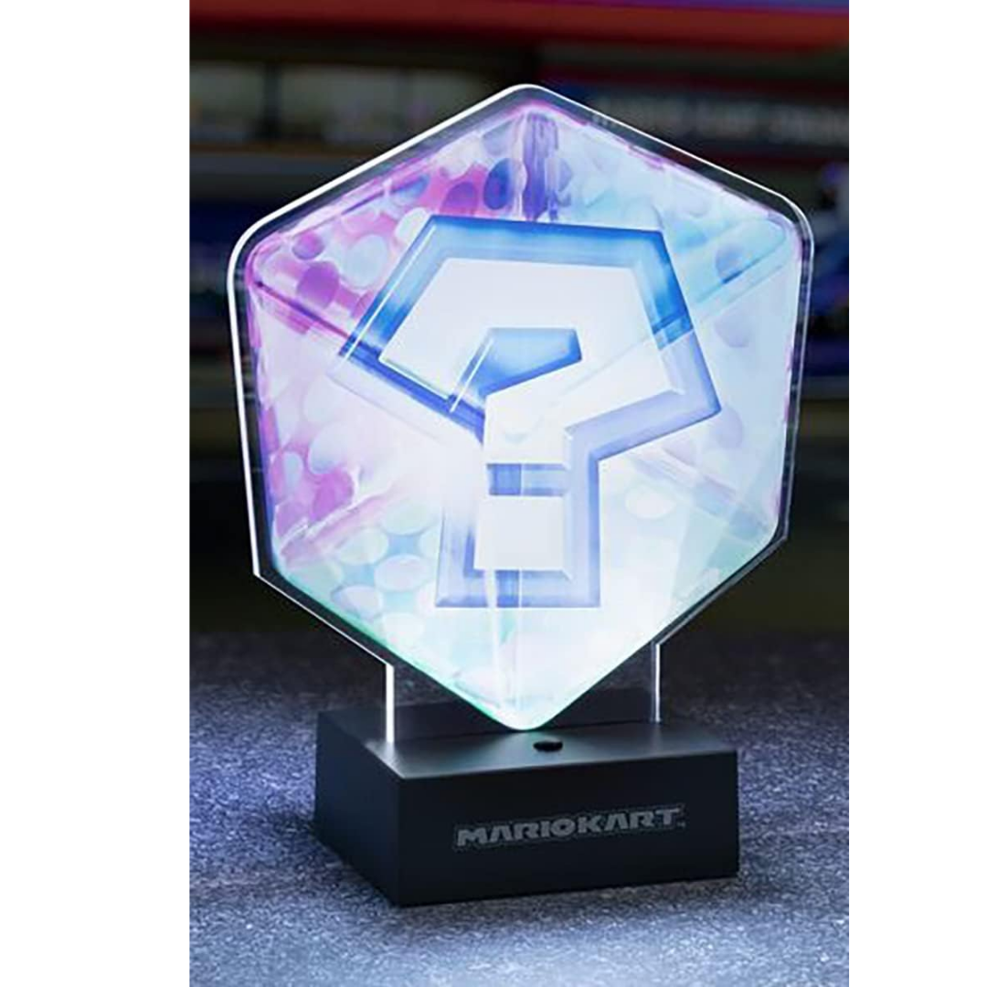 Paladone Mario Kart Acrylic Item Box Question Block Light