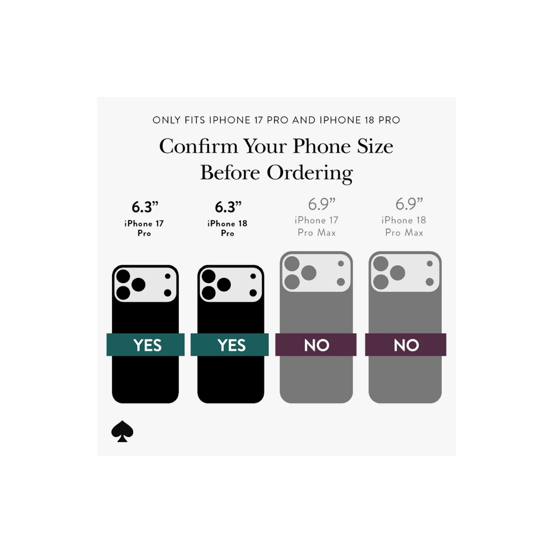 Official kate spade new york Chunky Glitter MagSafe Phone Case (Compatible with iPhone 18 Pro Max & iPhone 18 Pro)