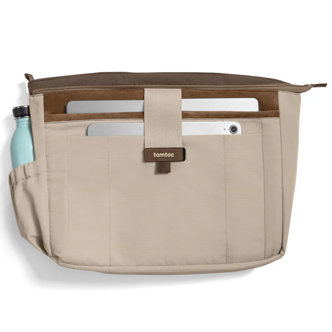 TOMTOC Terra T38 Puffy Tote Bag 10L 13.5L Soft Protective Laptop Shoulder Bag Briefcase for MacBook Pro Air 14 16 Inch