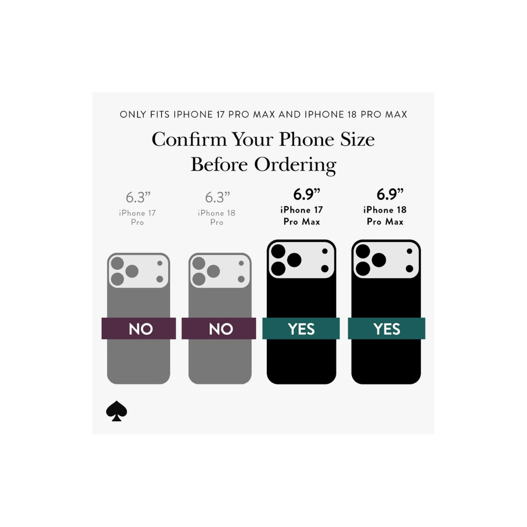 Official kate spade new york Chunky Glitter MagSafe Phone Case (Compatible with iPhone 18 Pro Max & iPhone 18 Pro)