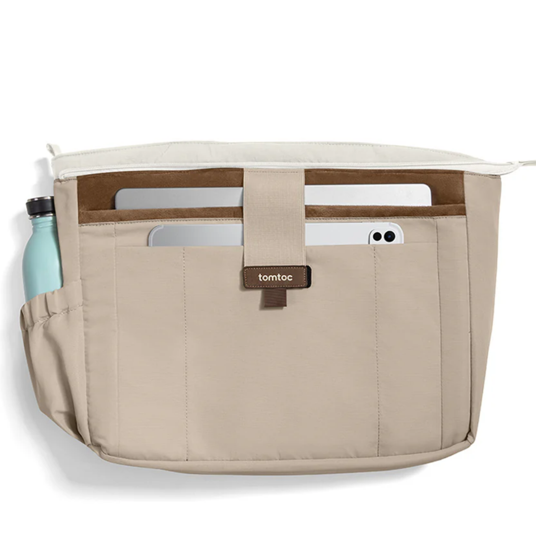 TOMTOC Terra T38 Puffy Tote Bag 10L 13.5L Soft Protective Laptop Shoulder Bag Briefcase for MacBook Pro Air 14 16 Inch