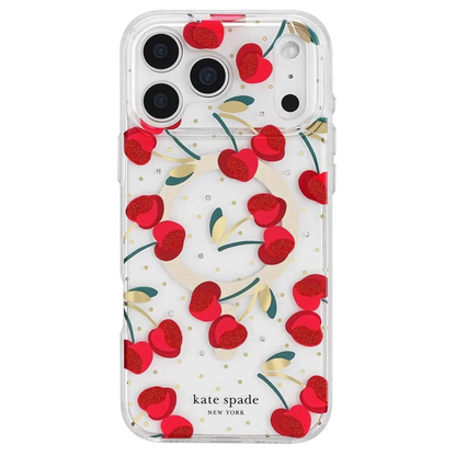 Official kate spade new york Cherry Dot MagSafe Phone Case (Compatible with iPhone 18 Pro Max & iPhone 18 Pro)