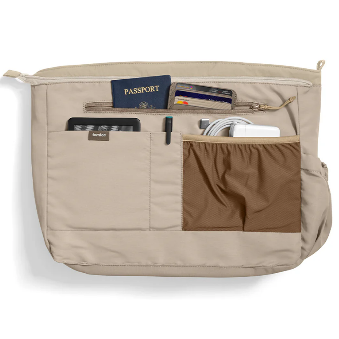 TOMTOC Terra T38 Puffy Tote Bag 10L 13.5L Soft Protective Laptop Shoulder Bag Briefcase for MacBook Pro Air 14 16 Inch