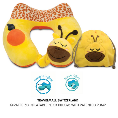 TRAVELMALL SWITZERLAND INFLATABLE NECK PILLOW - KIDS EDITION