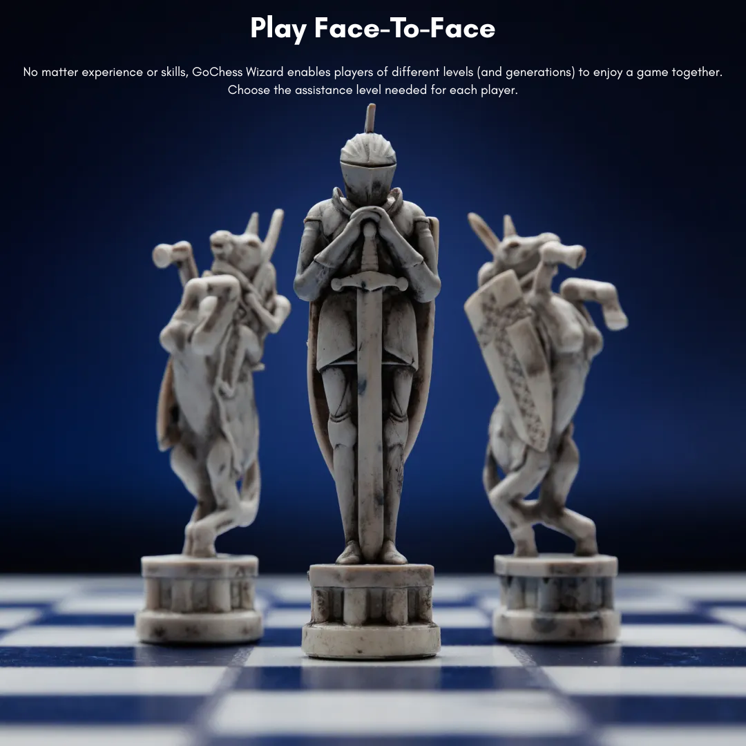 Official Harry Potter GoChess Wizard Mini Smart Electronic Chess Board | Film-Authentic Wizard's Chess Design | AI Light Coaching & 32 Difficulty Levels | Connects to Chess.com & Lichess - Shop Now!