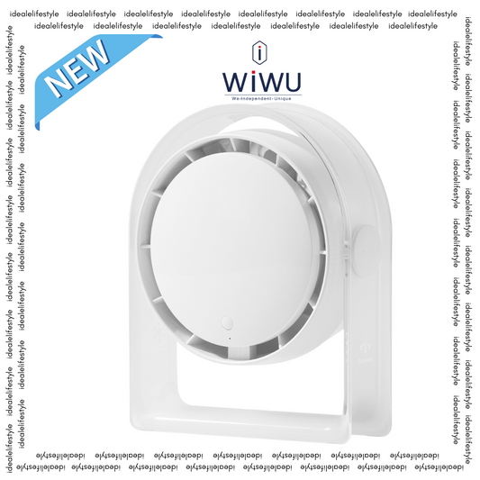 WiWU Snow Wi-FS07 Small Hurricane Premium Desktop Fan 2000mAh 4 Wind Speed Tabletop Fan