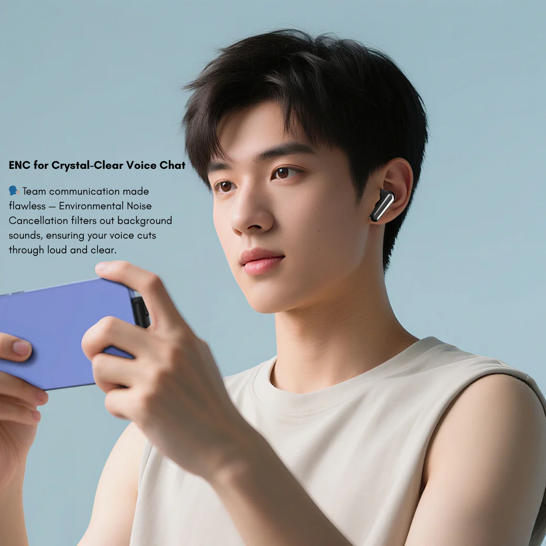 WiWU T36 in ear during mobile gaming session