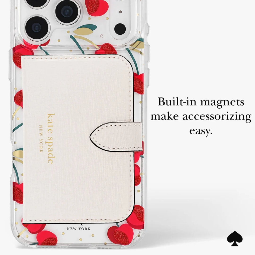 Official kate spade new york Cherry Dot MagSafe Phone Case (Compatible with iPhone 18 Pro Max & iPhone 18 Pro)