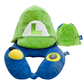 Travelmall Switzerland Officially Licensed Super Mario™ 3D Hooded Inflatable Travel Pillow  (With Patented Pump Technology | Red Dot Design Award Winner)
