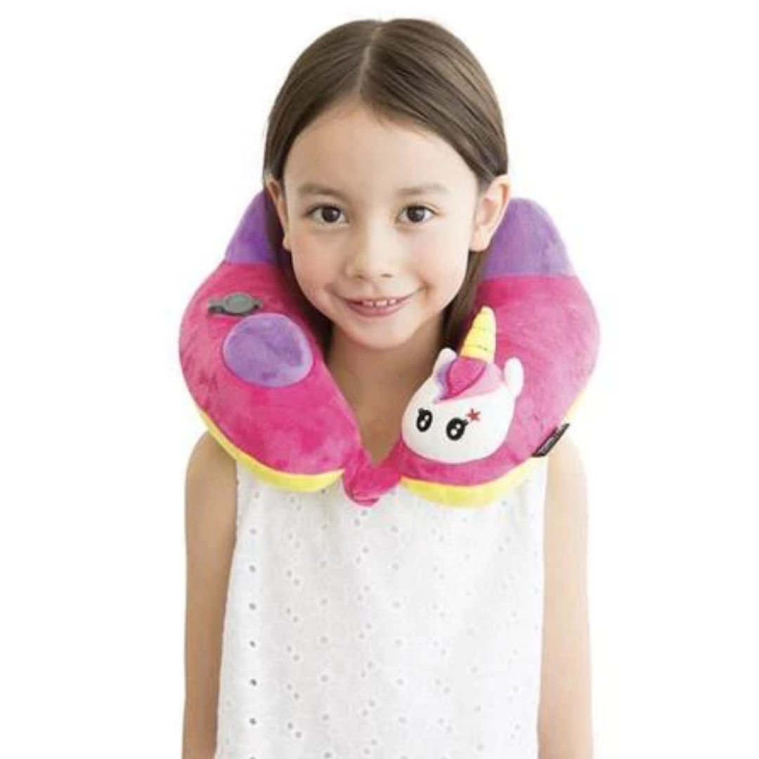 TRAVELMALL SWITZERLAND INFLATABLE NECK PILLOW, WITH PATENTED PUMP, KIDS EDITION