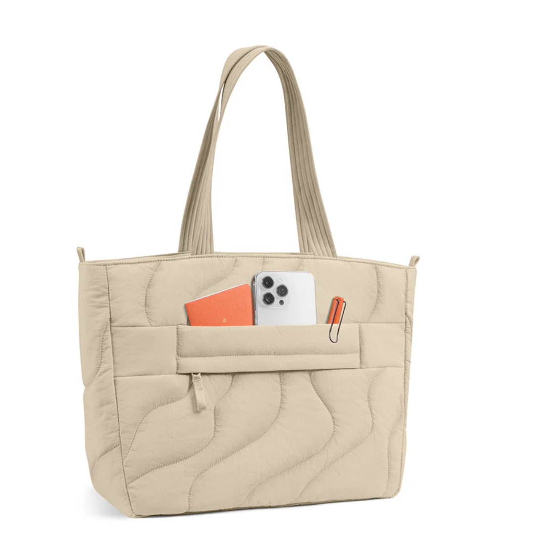 TOMTOC Terra T38 Puffy Tote Bag 10L 13.5L Soft Protective Laptop Shoulder Bag Briefcase for MacBook Pro Air 14 16 Inch