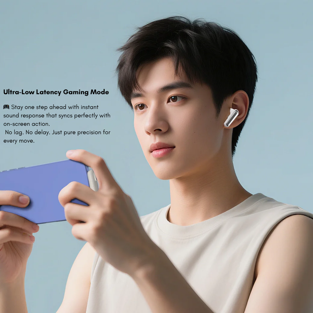 WiWU T36 in ear during mobile gaming session