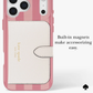 Official kate spade new york Stripe Rose Coral MagSafe Phone Case (Compatible with iPhone 18 Pro & iPhone 18 Pro Max)