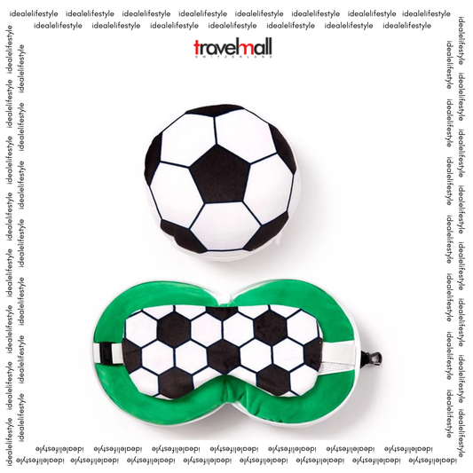3D Football Plush Travel Pillow and Eye Mask Set – Official Licensed Product