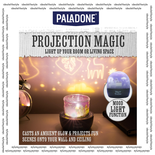 Paladone Projection Night Light - Harry Potter Hogwarts and Quidditch Interchangeable Scenes