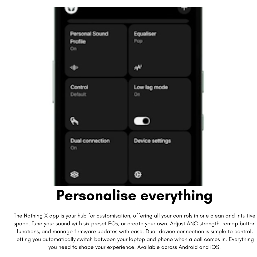 CMF Headphone Pro used by a person listening in a quiet environment