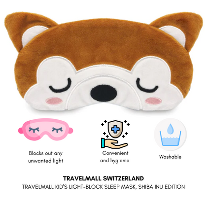 Travelmall Kids 3D Sleep Mask | Total Light Blocking Eye Mask for Travel | Pressure-Free Contoured Design for Boys & Girls | Ultra-Soft Breathable Sleep Accessory - Shop Now!