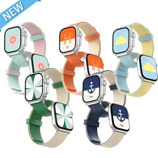 WiWU MAG DUO Magnetic Watch Band Reversible Dual Color Silicone Strap Compatible 38 40 41 42 44 45 46 49mm Ultra Wi-WB303