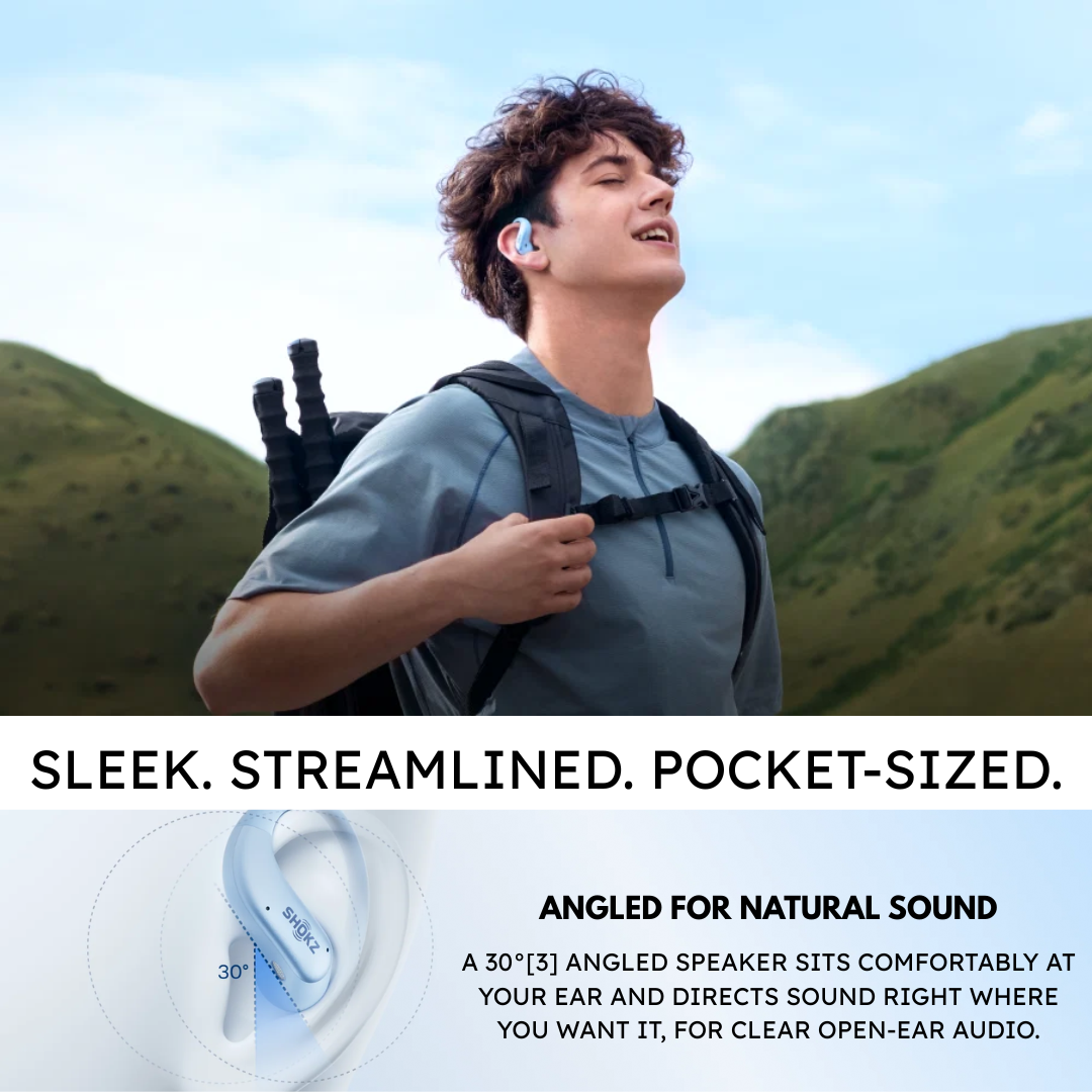 SHOKZ OpenFit Air 2 Open-Ear Bluetooth Headphones | 36H Battery | Quick Charge | IP55 | Bluetooth 6.1