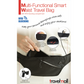 TRAVELMALL SWITZERLAND MULTI-FUNCTIONAL SMART WAIST TRAVEL BAG, WITH RFID BLOCKING COMPARTMENT