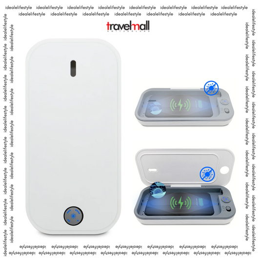 TRAVELMALL SWITZERLAND 3-IN-1 MULTI-FUNCTIONAL UV STERILISER STATION WITH 10W QI WIRELESS CHARGER AND AROMA-COMPATIBLE