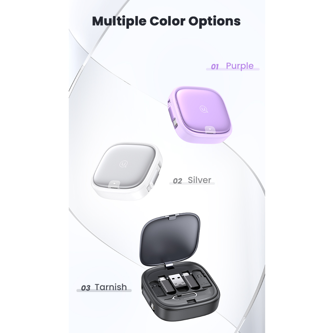 USAMS U87 multifunctional charging cable with retail box packaging