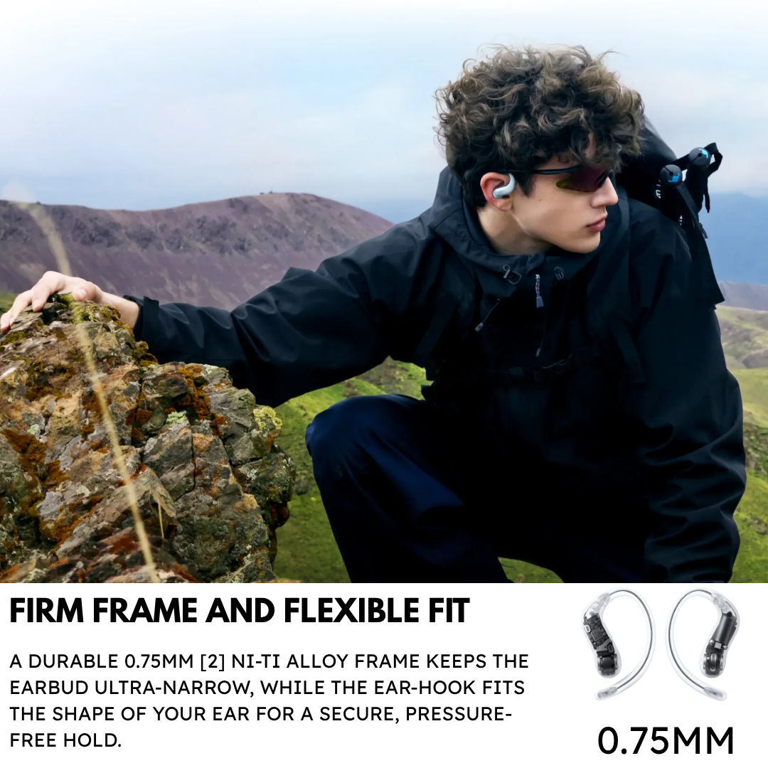 SHOKZ OpenFit Air 2 Open-Ear Bluetooth Headphones | 36H Battery | Quick Charge | IP55 | Bluetooth 6.1