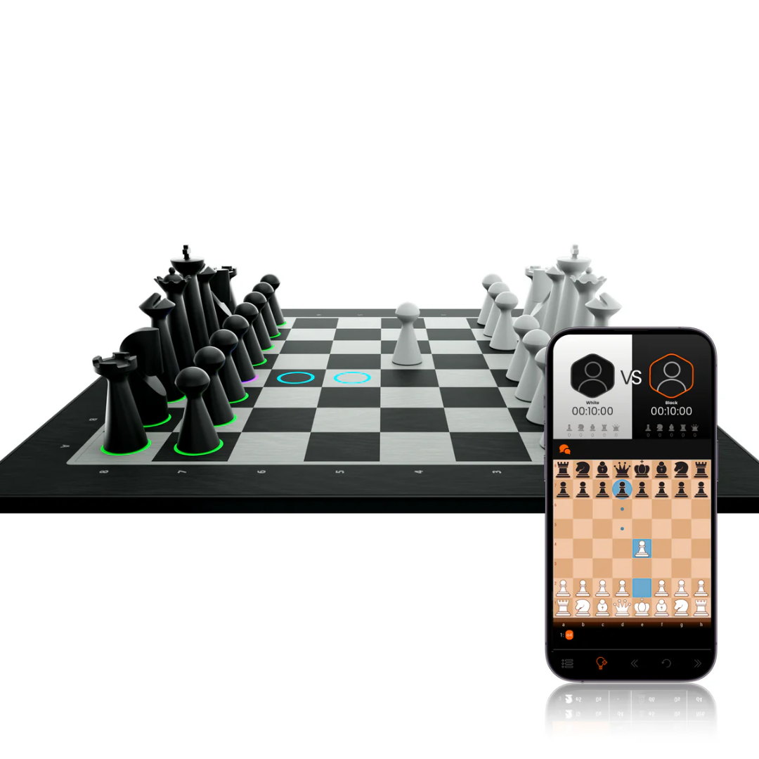 GoChess Mini delivers the perfect fusion of traditional chess, cutting-edge technology, AI, and portability. All in a slim, premium board, designed for chess lovers wherever they go.