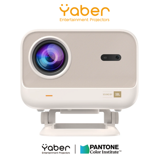 Yaber L2 Plus 1080P FHD Projector | 460 ISO Lumens, SOUND BY JBL, Auto Focus/Keystone, Licensed Netflix, Dual 5G WiFi