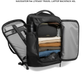 TOMTOC Navigator T66 Liteway Travel Backpack 40L /28L Flight Approved Waterproof Suitcase Backpack 17.3 16 Inch Laptop Bag