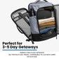 TOMTOC Navigator T66 Liteway Travel Backpack 40L /28L Flight Approved Waterproof Suitcase Backpack 17.3 16 Inch Laptop Bag