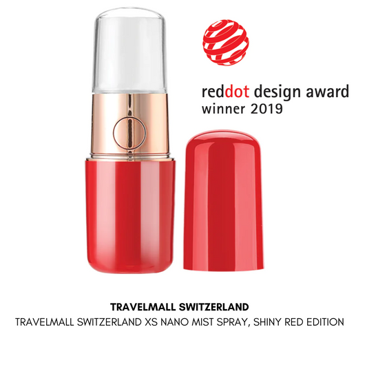 TRAVELMALL SWITZERLAND XS NANO MIST SPRAY, SHINY RED EDITION
