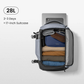 TOMTOC Navigator T66 Liteway Travel Backpack 40L /28L Flight Approved Waterproof Suitcase Backpack 17.3 16 Inch Laptop Bag