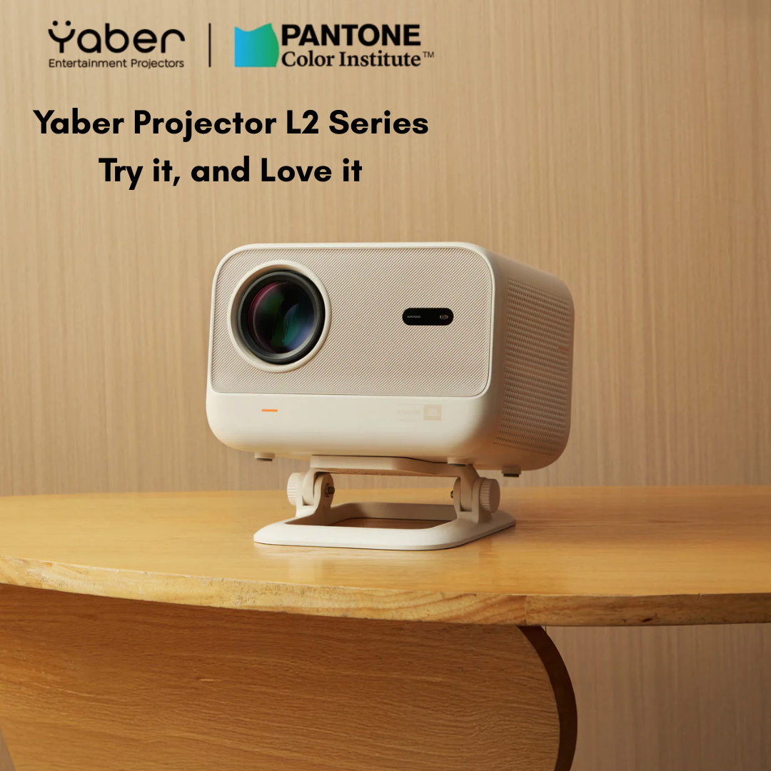 Yaber L2 Plus 1080P FHD Projector | 460 ISO Lumens, SOUND BY JBL, Auto Focus/Keystone, Licensed Netflix, Dual 5G WiFi