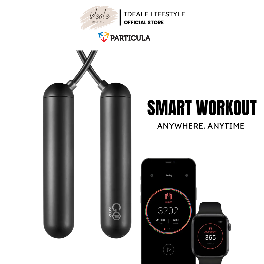 Particula GoJump Smart Jump Rope | Professional AI Fitness Skipping Rope | Precision 5-Jump/Sec Tracking | Bluetooth App & Apple Watch Support | Adjustable Length & Offline Memory - Shop Now!