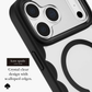 kate spade new york Scallop Black MagSafe Case for iPhone 18 Pro Max 18 Pro Crystal Clear Black Scalloped 12ft Drop