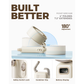 Diveblues 100-Speed Turbo Cooling Fan 4-in-1 Foldable Handheld Neck Desk Fan