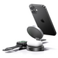 USAMS CD234 Phone / Watch / Earphone 3-in-1 Magnetic Wireless Charger Stand Foldable Fast Charging Dock