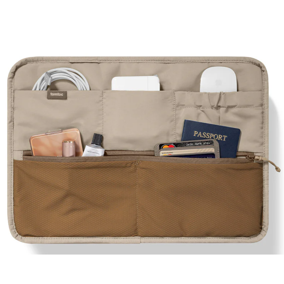 TOMTOC Terra A28 Puffy Laptop Sleeve Bag 13 14 16 Inch Lightweight Protective Carrying Case Soft Padded Waterproof Laptop Bag Travel Work