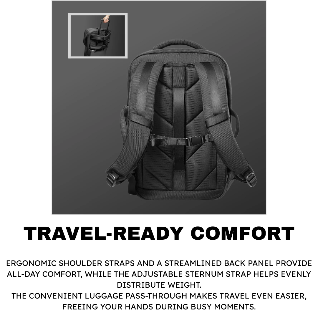 tomtoc Navigator-T73 X-Pac 28L Travel Laptop Backpack | Premium Waterproof Tech Daypack Premium Commuter Bag Fits Up to 16-Inch Laptops