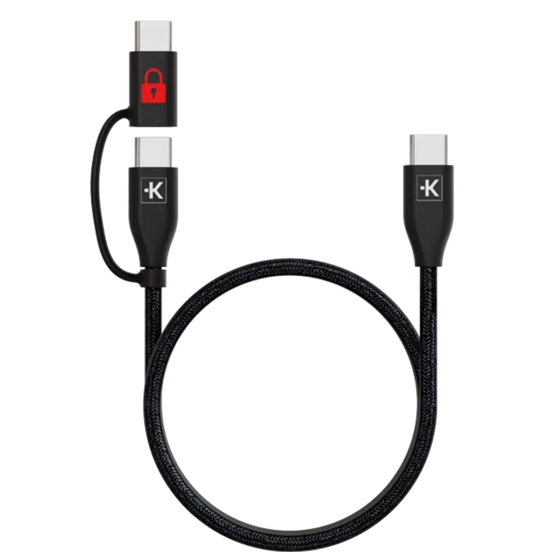 SKROSS Link Data Block PRO USB-C Cable 60W (150cm) | Secure Fast Charge Only Public USB Data Blocker