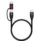 SKROSS Link Data Block PRO USB-C Cable 60W (150cm) | Secure Fast Charge Only Public USB Data Blocker