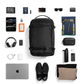 TOMTOC Navigator T67 Travel Backpack 38L Flight Approved Flight Suitcase Backpack Water Resistant 17.3 Inch Laptop Bag