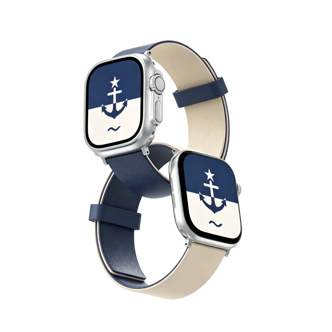 WiWU MAG DUO Magnetic Watch Band Reversible Dual Color Silicone Strap Compatible 38 40 41 42 44 45 46 49mm Ultra Wi-WB303