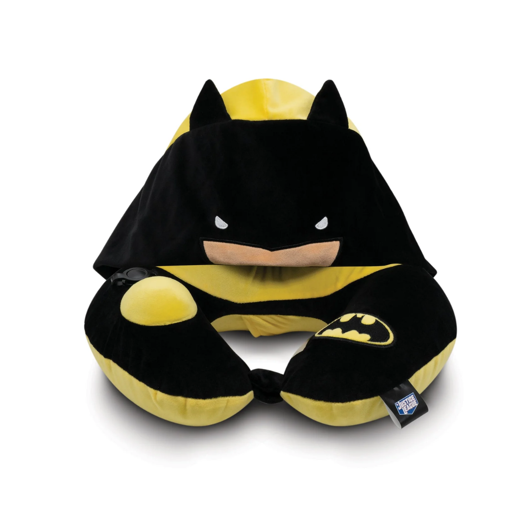 Justice League 3D Pump Neck Pillow with Hood