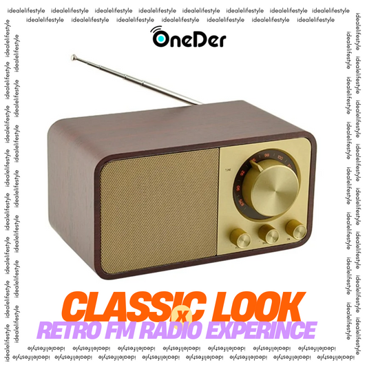 ONEDER JY-66 Retro Wooden Bluetooth Speaker – Pre-Order Available