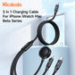 MCDODO O Series CA-4940 3 in1 100W USB-C to Type-C and Lightning+ Wireless Charger for Apple Watch Cable 1.2m