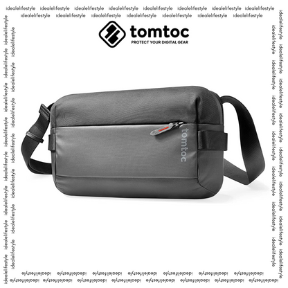 Tomtoc Explorer H02 Sling Bag-M, Minimalist Chest Shoulder Backpack Crossbody Bag for Nintendo Switch OLED, 11- inch iPad Pro with Keyboard, Water-resistant Lightweight Daypack for Travel, Work, Sport.
